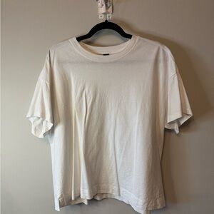 Old Navy Women's Short Sleeve Relaxed Fit Crewneck Tee in White